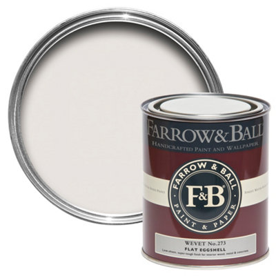 Farrow & Ball Wevet No.273 Flat Eggshell Topcoat Paint750Ml Tin from B&Q