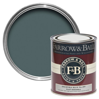 B&Q -  Inchyra Blue No.289 Flat Eggshell Multi-Surface Topcoat Paint750Ml Tin