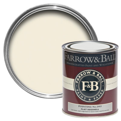 Farrow & Ball Pointing No.2003 Flat Eggshell Topcoat Paint750Ml Tin from B&Q
