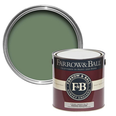B&Q -  Modern Calke Green No.34 Matt Wall & Ceiling Emulsion Paint2.5L