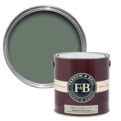 B&Q -  Modern Green Smoke Matt Wall & Ceiling Emulsion Paint2.5L