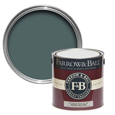 B&Q -  Modern Inchyra Blue No.289 Matt Wall & Ceiling Emulsion Paint2.5L