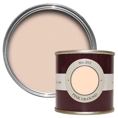 Farrow & Ball Estate Pink Ground No.202 Matt Wall & Ceiling Emulsion Paint100Ml Tester Pot from B&Q