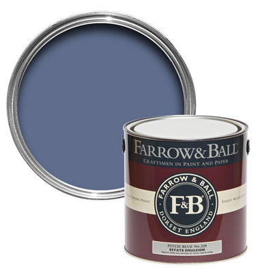 B&Q -  Estate Pitch Blue No.220 Matt Wall & Ceiling Emulsion Paint2.5L