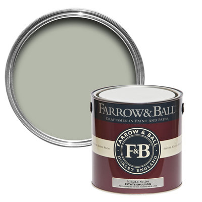 Farrow & Ball Estate Mizzle No.266 Matt Wall & Ceiling Emulsion Paint2.5L from B&Q