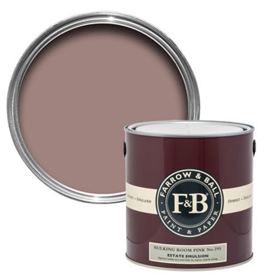 B&Q -  Estate Sulking Room Pink Matt Wall & Ceiling Emulsion Paint2.5L
