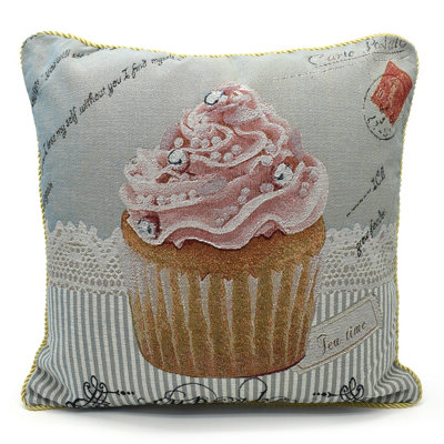 Velosso Artistic Tapestry Design CushionMotifZip ClosureMachine WashableMulticolour from B&Q