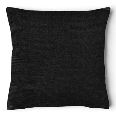 Intimates Premium Velvet Square CushionContemporary Style With Zip ClosureMachine WashableBlack from B&Q
