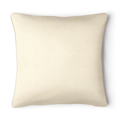 Velosso Cotton Chenille CushionZip ClosureMachine WashableCream from B&Q