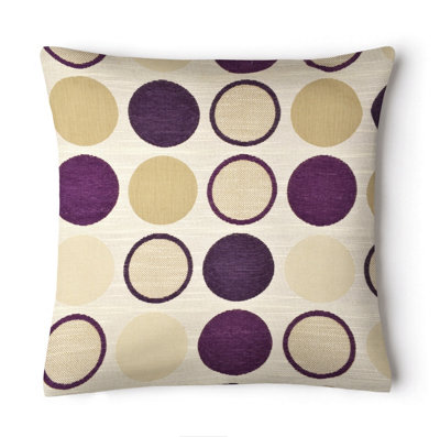 Intimates Soft Touch Chenille CushionZip ClosureCotton MixMachine WashableAubergine from B&Q