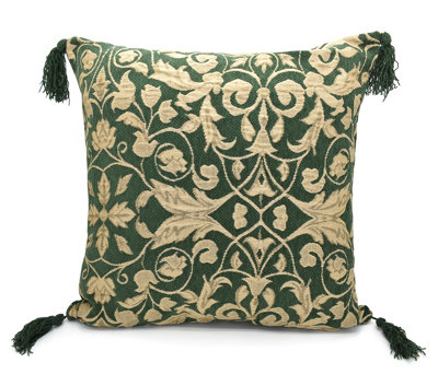Intimates Luxury Jacquard Woven CushionZip ClosureModern Décor Sofa CushionForest from B&Q