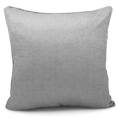 Intimates Premium Textured Fabric Sofa CushionSleek Black To Soft PinkZip ClosureMachine WashableSilver from B&Q
