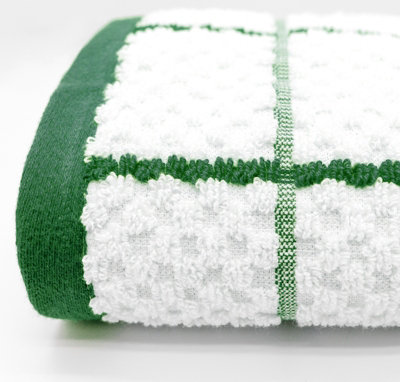B&Q -  Checkered 100% Cotton Pack Of 3 Tea TowelsEasy Care
