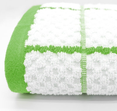 B&Q -  Checkered 100% Cotton Pack Of 3 Tea TowelsEasy Care