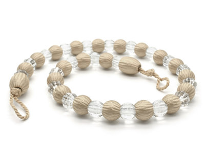 Intimates Crystal Beaded Curtain Tieback PairLatte from B&Q