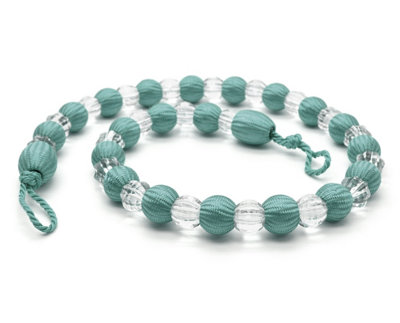 Intimates Crystal Beaded Curtain Tieback PairDuck Egg from B&Q