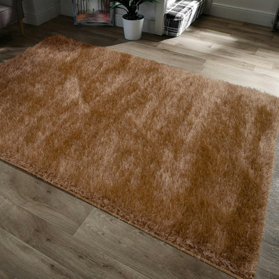 Home Republic Majestic Shaggy RugChocolate from B&Q