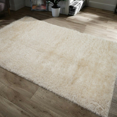 Home Republic Majestic Shaggy RugCream from B&Q