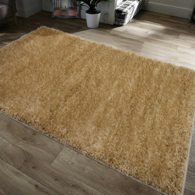 Home Republic Majestic Shaggy RugOchre from B&Q