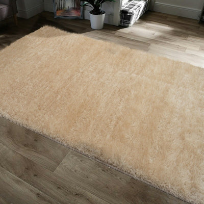Home Republic Majestic Shaggy RugChampagne from B&Q