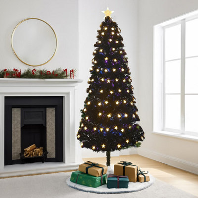 Home Republic Artificial Christmas Tree With Warm Led Lights And Metal StandRealistic Full Green Pine BranchesEasy Assembly Xmas Tree from B&Q