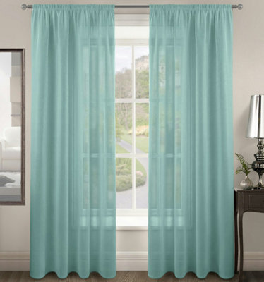 Velosso Riva Slot Top Voile PanelDuck Egg from B&Q