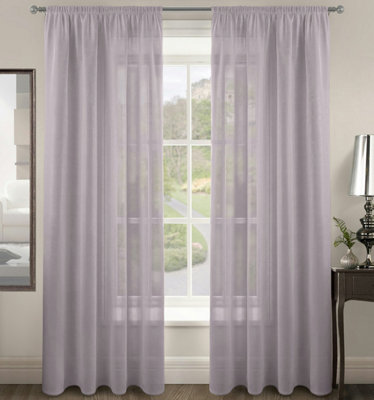Velosso Riva Slot Top Voile PanelMauve from B&Q