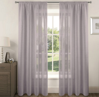 Velosso Riva Slot Top Voile PanelMauve from B&Q