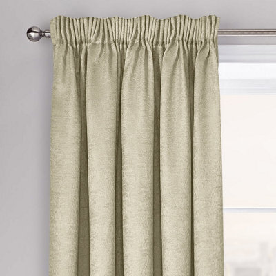 Velosso Westwood Dimout Pencil Pleat CurtainsLatte from B&Q