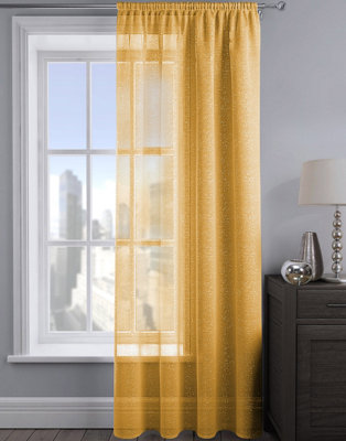Velosso Alessandria Sheer Voile Panel Slot TopYellow from B&Q