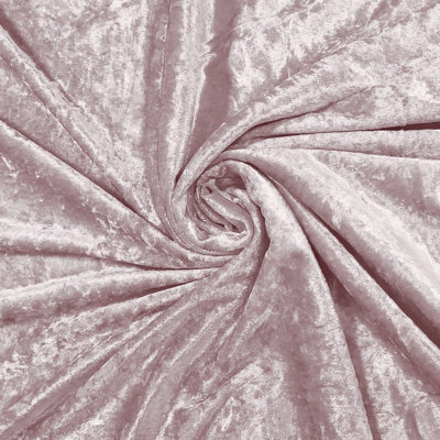 Intimates Elegant Velvet Dimout Door CurtainsRing TopLuxurious Soft VelvetDurable Fabric For Living RoomBedroomBlush from B&Q