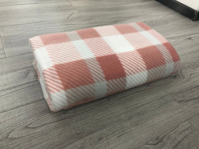 Velosso Cosy Fleece Soft Touch Brown BlanketWarm Bedding Winter Blanket With Modern Plaid PrintedSize 127Cmx152CmBlush Pink from B&Q