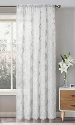 Intimates Tufted Voile Panel Slot TopWhite from B&Q