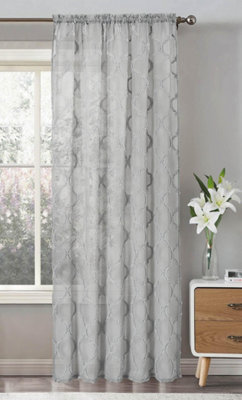 Intimates Tufted Voile Panel Slot TopGrey from B&Q