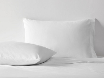 Sweet Dreams Premium Percale Cotton 200 Thread Count PillowcaseWhite from B&Q