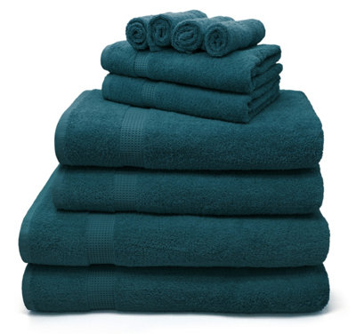 Velosso Luxury 100% Egyptian Cotton Towels 550Gsm Soft & Absorbent Cotton Towels IndigoBath Sheet from B&Q