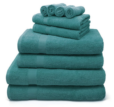Velosso Luxury 100% Egyptian Cotton Towels 550Gsm Soft & Absorbent Cotton Towels AquaBath Towel from B&Q