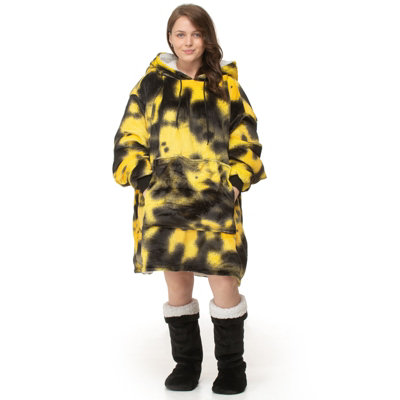 Velosso Tye Dye Oversized Hoodie Blanket One Size Fits All from B&Q
