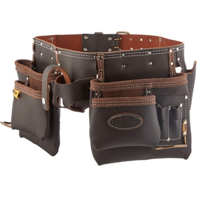 Oil Tan Leather Double Tool Belt Rolson 68885 from B&Q