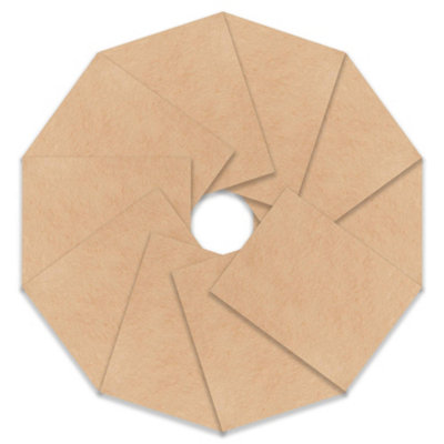 Groves Of Thames A/Felt 23X30cm Pk10 - Felt: Acrylic: 23 X 30Cm: Apricot: 10 Pieces - Trimits