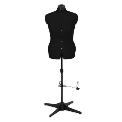 Sewing Online Adjustable Dressmakers Dummy8 PartPlain BlackSize MediumUk 16-22 from B&Q