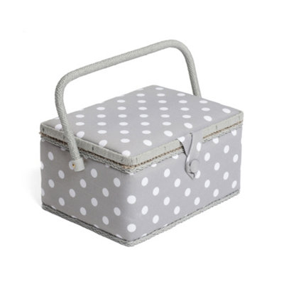 Hobby Gift Medium Sewing BoxFabric Storage Box With Handle 25.5 X 18.5 X 14.5Cm from B&Q