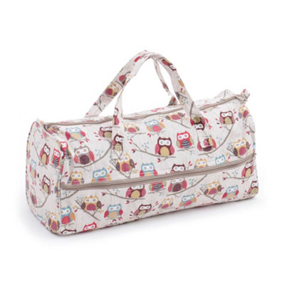 Hobby Gift Knitting BagCotton Yarn Storage Bag With Zip Pocket 45 X 19.5 X 16.5Cm from B&Q