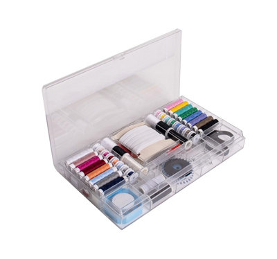 167 Pieces Professional Sewing Kit Repair Scissors Thread Pins Elastics - Image 3