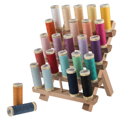 Minerva 25 Spool Rack Thread Holder Wood Milward 2511423 - Image 6
