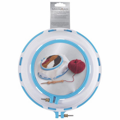 B&Q -  P/needle Hoop StandPunch Needle Hoop Stand: 3-In-1: 6In And 9InMilward