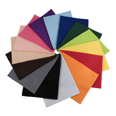Groves Of Thames Felt Pack 60PkAcrylic Felt: 23 X 30Cm: Assorted: 60 PiecesTrimits from B&Q