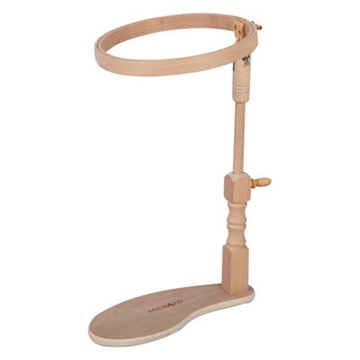 Milward Beech Wood Seat Frame With 20Cm Embroidery HoopAdjustable Hands-Free Stand For Needlecraft from B&Q