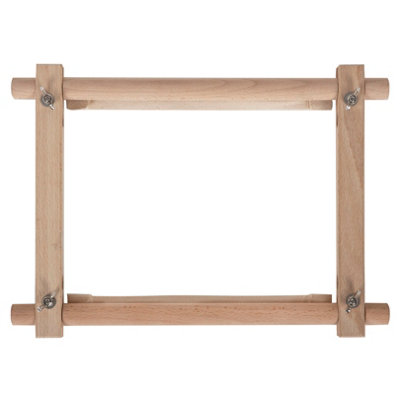 Milward Rotating Tapestry FrameBeech Wood 22X22Cm Stitch-On Frame For Needlecraft & Embroidery from B&Q