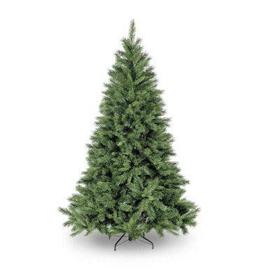 Snowtime 210Cm Green Kateson Fir Hinged W/1148 Tips from B&Q